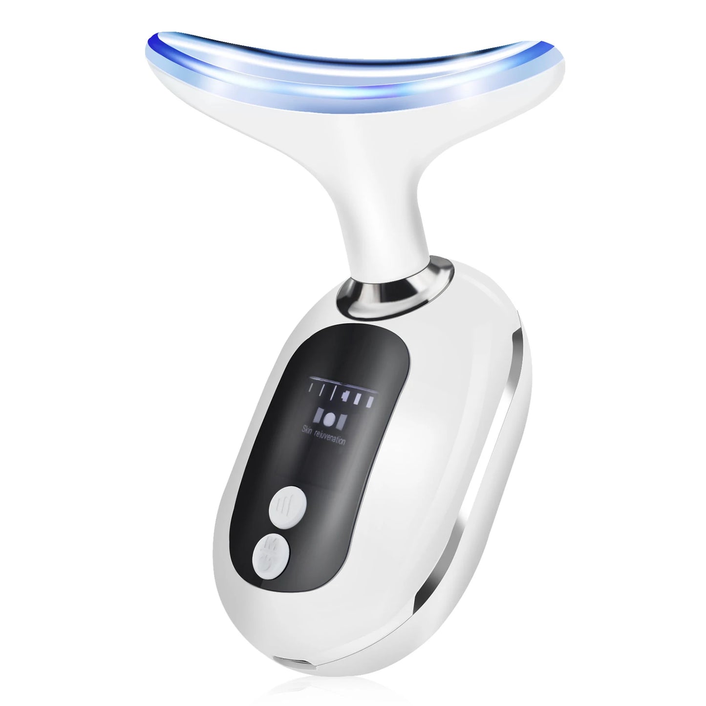 3 Color Neck Beauty Device EMS Face Lifting Massager Double Chin Remover LED Photon anti Wrinkle Skin Tightening Facial Massager